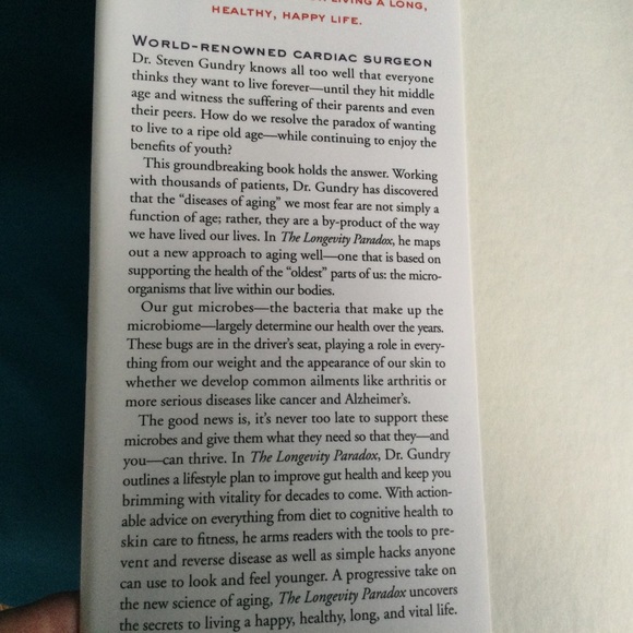 The Longevity Paradox Hardcover Diet health Book - Picture 4 of 14